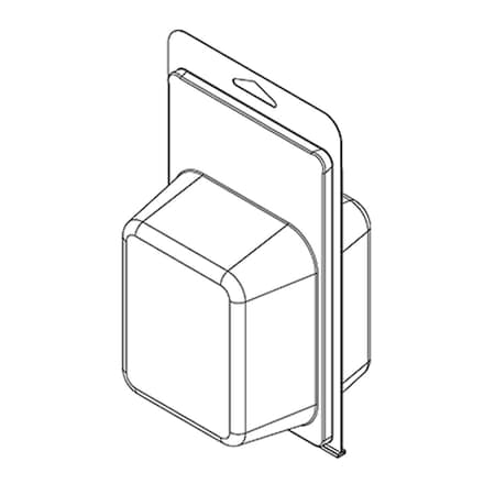 Visipak Thermoform-CLAMSHELL-#422-8.250-4.938-4.188-3.375-3.875-0.020-CLEAR, 300PK 422TF